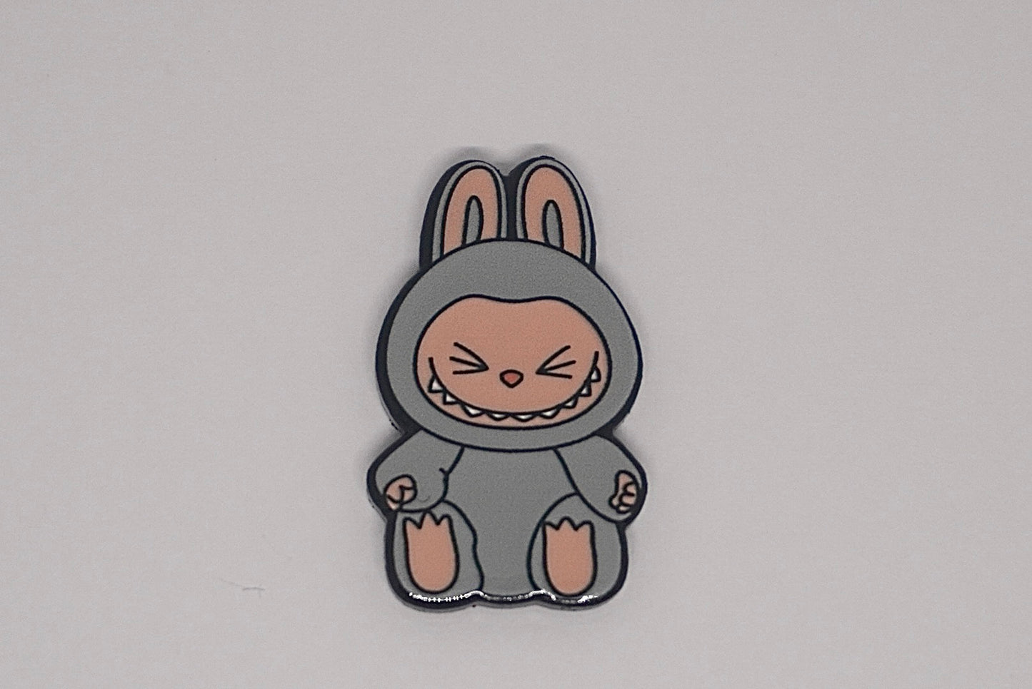 Grey Labubu - Metal Sticker