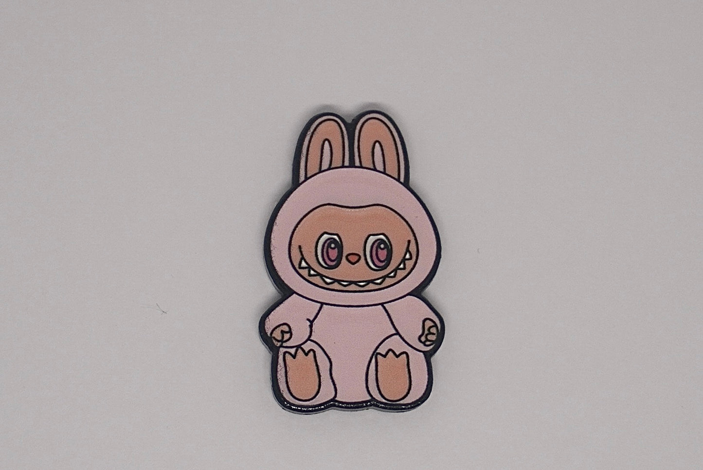 Pink Labubu - Metal Sticker