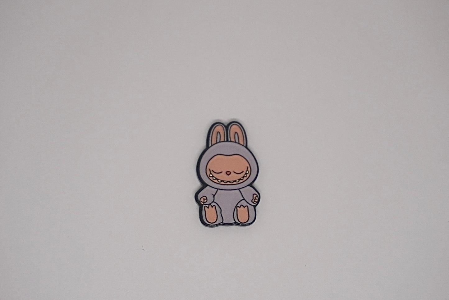 Light Grey Labubu - Metal Sticker