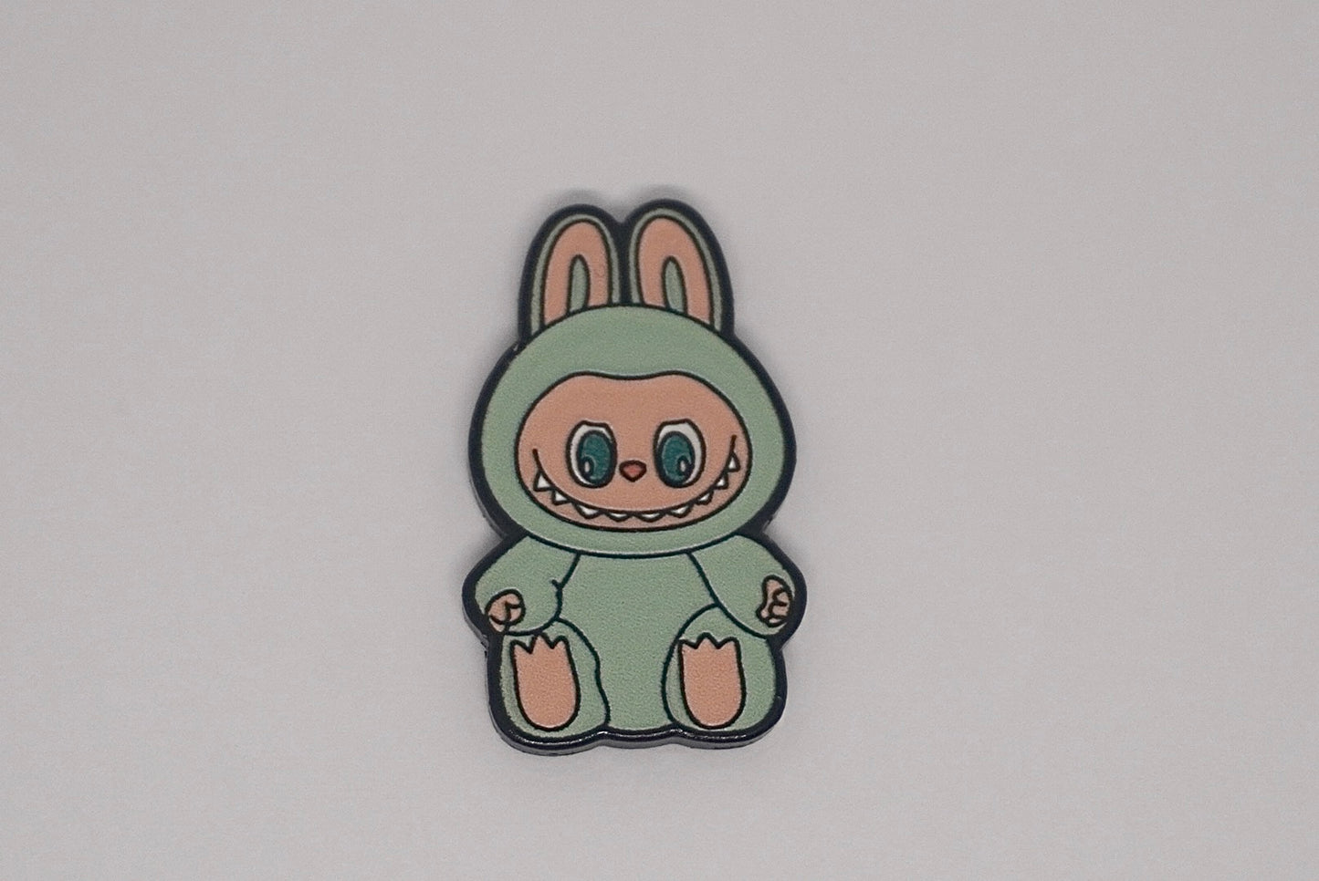 Green Labubu - Metal Sticker