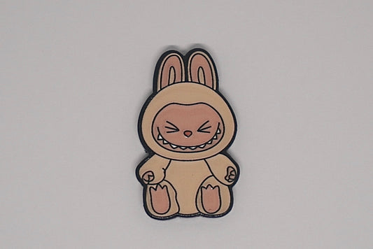 Yellow Labubu - Metal Sticker