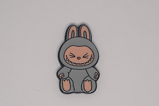 Grey Labubu - Metal Sticker