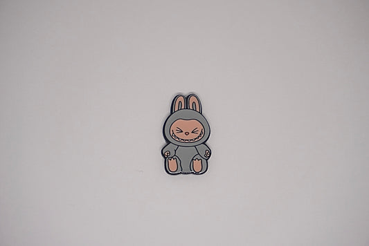 Grey Labubu - Metal Sticker