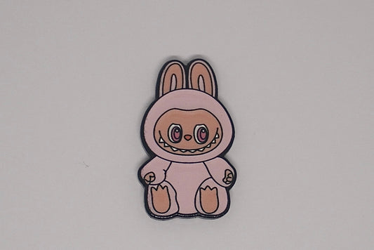 Pink Labubu - Metal Sticker