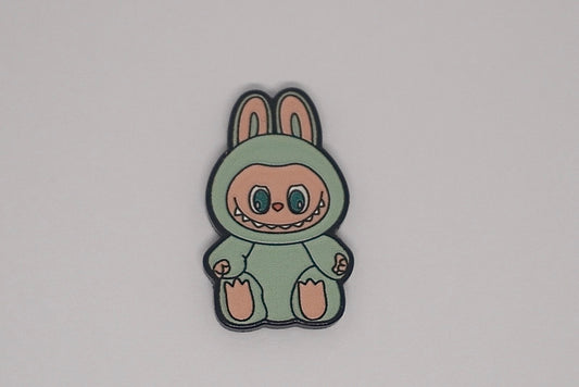 Green Labubu - Metal Sticker
